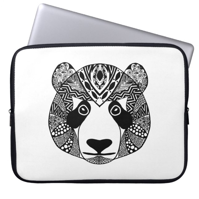 Geïnspireerde Panda Laptop Sleeve (Voorkant)