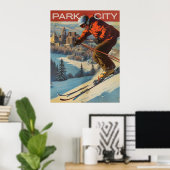  geïnspireerde Park City Travel Poster (Thuiskantoor)