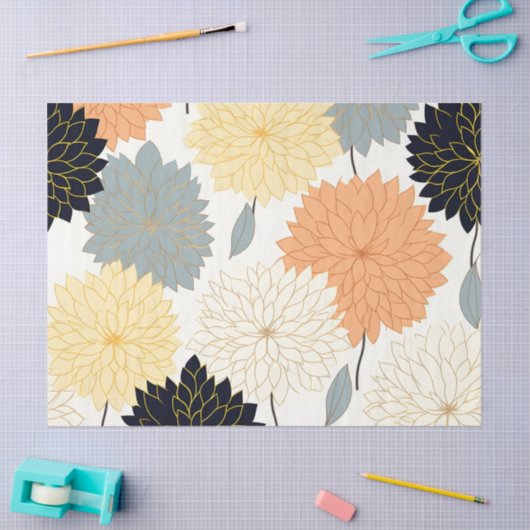   geïnspireerde pastel Dahlia Tissuepapier (Craft)