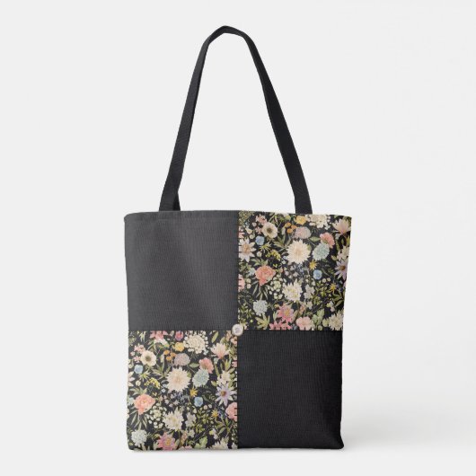geïnspireerde patchwork quilt tote bag (Achterkant)