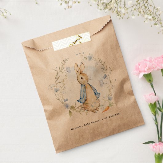  geïnspireerde Peter Rabbit Blue Bedankzakje (Gezegeld)