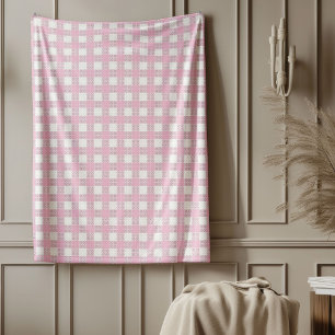 -geïnspireerde Pink Plaid Deken Gezellige nachten