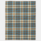 -geïnspireerde Plaid Deken Blauw Geel voor Man (Voorkant)