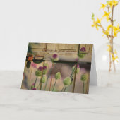 Geïnspireerde Plattelander Bloemen Kaart (Gele Bloem)