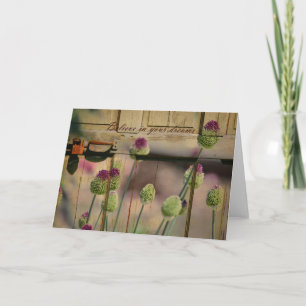 Geïnspireerde Plattelander Bloemen Kaart