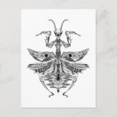 Geïnspireerde Praying Mantis Briefkaart (Voorkant)