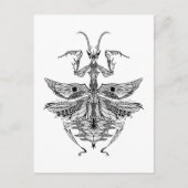 Geïnspireerde Praying Mantis Briefkaart (Voorkant)