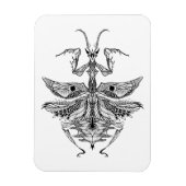 Geïnspireerde Praying Mantis Magneet (Verticaal)