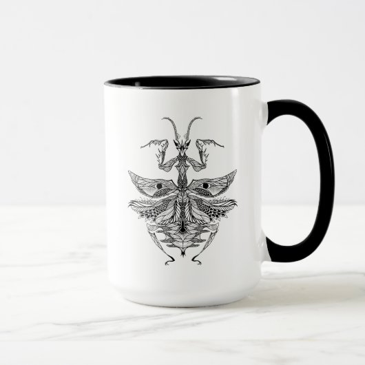 Geïnspireerde Praying Mantis Mok (Rechts)
