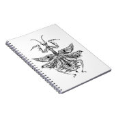 Geïnspireerde Praying Mantis Notitieboek (Rechterzijde)