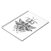 Geïnspireerde Praying Mantis Notitieboek (Linkerzijde)