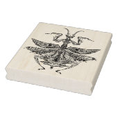 Geïnspireerde Praying Mantis Rubberstempel (Stempel)