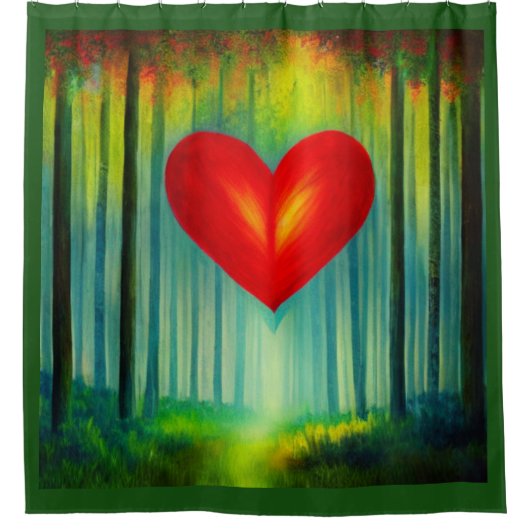 Geïnspireerde reis douchegordijn (Voorkant)