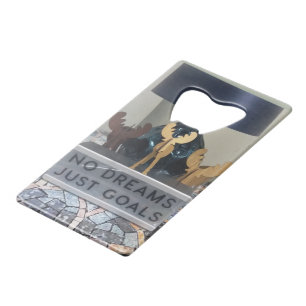 Geïnspireerde rendierdromen: een Motivatie vakanti Creditkaart Flessenopener