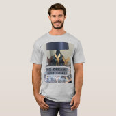 Geïnspireerde rendierdromen: een Motivatie vakanti T-shirt (Voorkant volledig)