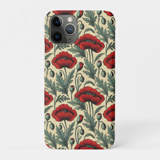 -geïnspireerde rode papaver Case-Mate iPhone case