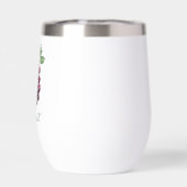  geïnspireerde rode wijndruiven met de hand geteke (Achterkant)