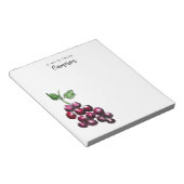  geïnspireerde rode wijndruiven Schattigee wijngaa Notitieblok (Schuin)