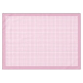 -geïnspireerde roze check tafelkleed voor thuis (Voorkant (Horizontaal))
