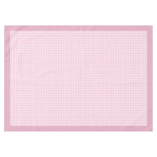 -geïnspireerde roze check tafelkleed voor thuis (Voorkant (Horizontaal))