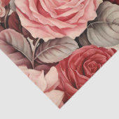 geïnspireerde roze en rode rozen vlinders tissuepapier (Detail)