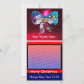 GEÏNSPIREERDE SANTA KERSTBOOG FEESTDAGENKAART (Voorkant)