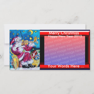GEÏNSPIREERDE SANTA KERSTFOTO SJABLOON