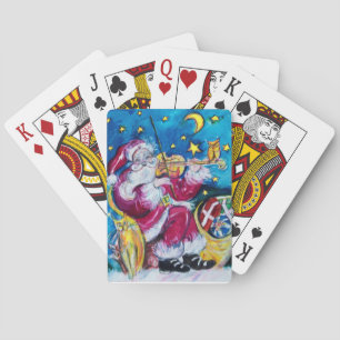 GEÏNSPIREERDE SANTA POKERKAARTEN