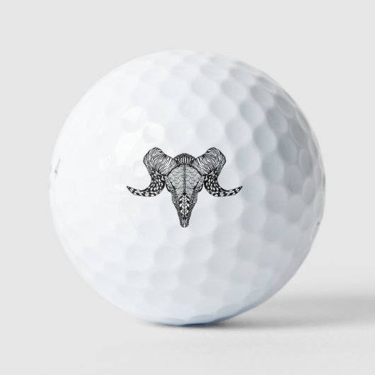 Geïnspireerde schedel golfballen (Voorkant)