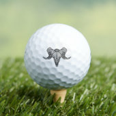 Geïnspireerde schedel golfballen (Insitu Shirt)
