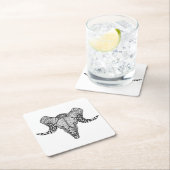 Geïnspireerde schedel kartonnen onderzetters (Insitu)