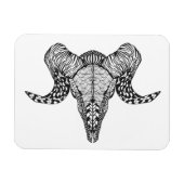 Geïnspireerde schedel magneet (Horizontaal)