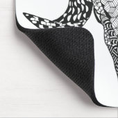 Geïnspireerde schedel muismat (Hoek)