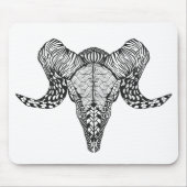 Geïnspireerde schedel muismat (Voorkant)