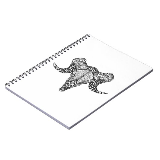 Geïnspireerde schedel notitieboek (Linkerzijde)