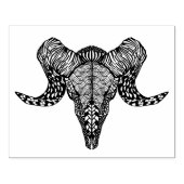 Geïnspireerde schedel rubberstempel (Afrduk)