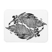 Geïnspireerde schets van veren magneet (Horizontaal)