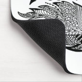 Geïnspireerde schets van veren muismat (Hoek)