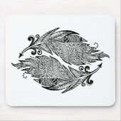 Geïnspireerde schets van veren muismat (Voorkant)