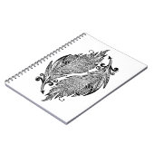 Geïnspireerde schets van veren notitieboek (Linkerzijde)