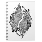 Geïnspireerde schets van veren notitieboek (Voorkant)