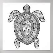 Geïnspireerde schildpad 2 poster (Voorkant)