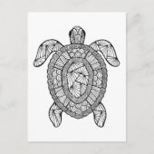 Geïnspireerde schildpad briefkaart (Voorkant)