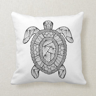 Geïnspireerde schildpad kussen