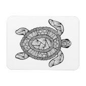 Geïnspireerde schildpad magneet (Horizontaal)