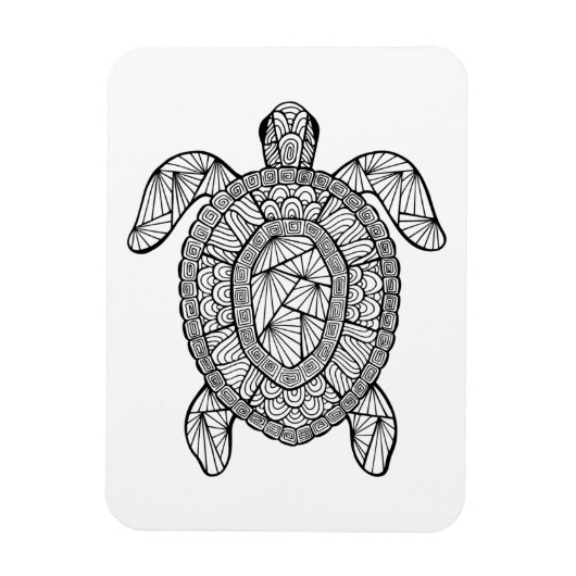 Geïnspireerde schildpad magneet (Verticaal)