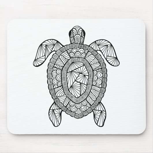 Geïnspireerde schildpad muismat (Voorkant)