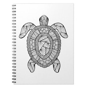 Geïnspireerde schildpad notitieboek