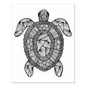 Geïnspireerde schildpad rubberstempel (Afrduk)