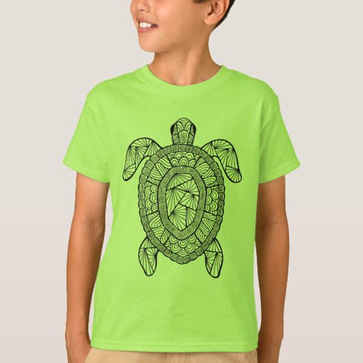 Geïnspireerde schildpad t-shirt (Voorkant)